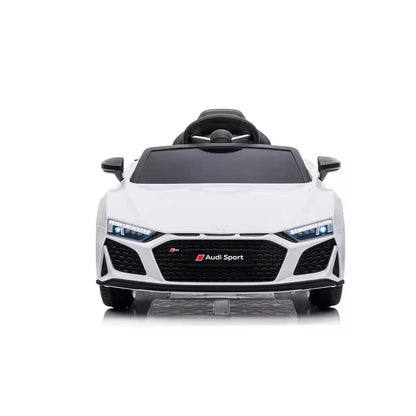 Electric Ride On Toy Car Audi R8 Spyder A300 12V, White, With Remote Control