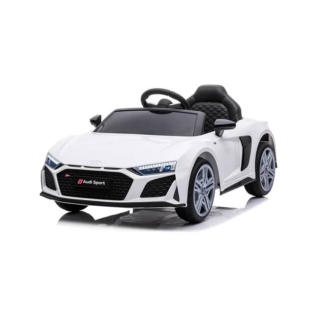 Electric Ride On Toy Car Audi R8 Spyder A300 12V, White, With Remote Control