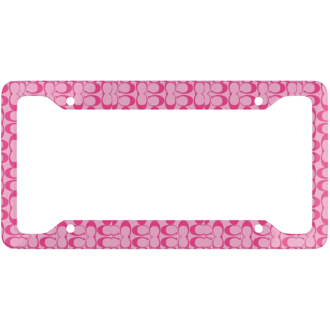 Coach Pretty In Pink License Plate Frame