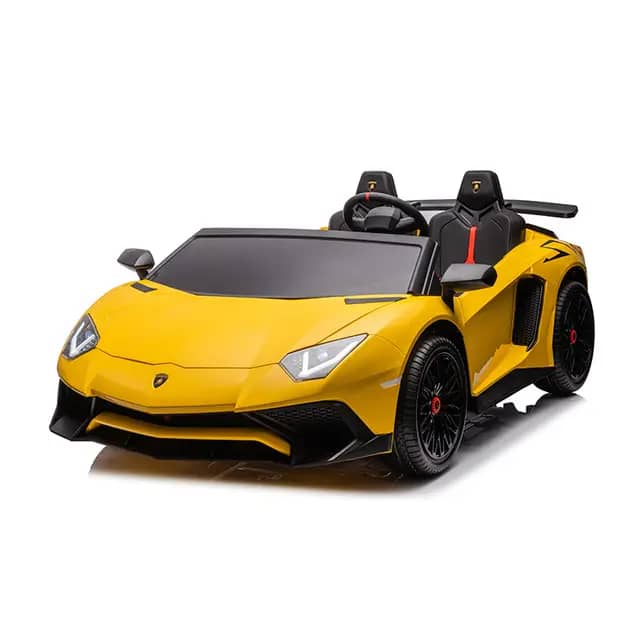 Electric Ride On Toy Car Lamborghini Aventador SV A8803 24V, Yellow, With Remote Control