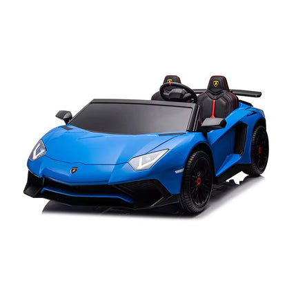 Electric Ride On Toy Car Lamborghini Aventador SV A8803 24V, Blue, With Remote Control
