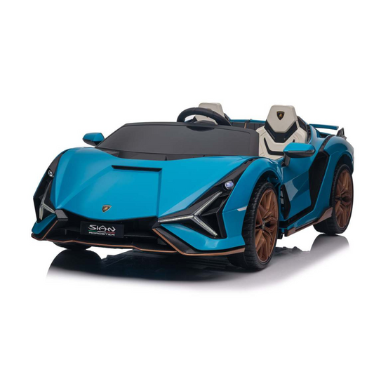 Electric Ride On Toy Car Lamborghini QLS-6988 12V, Blue, With Remote Control