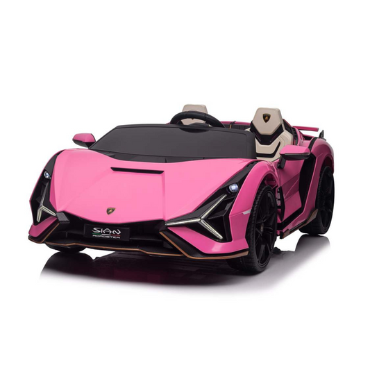 Electric Ride On Toy Car Lamborghini QLS-6988 12V, Pink, With Remote Control