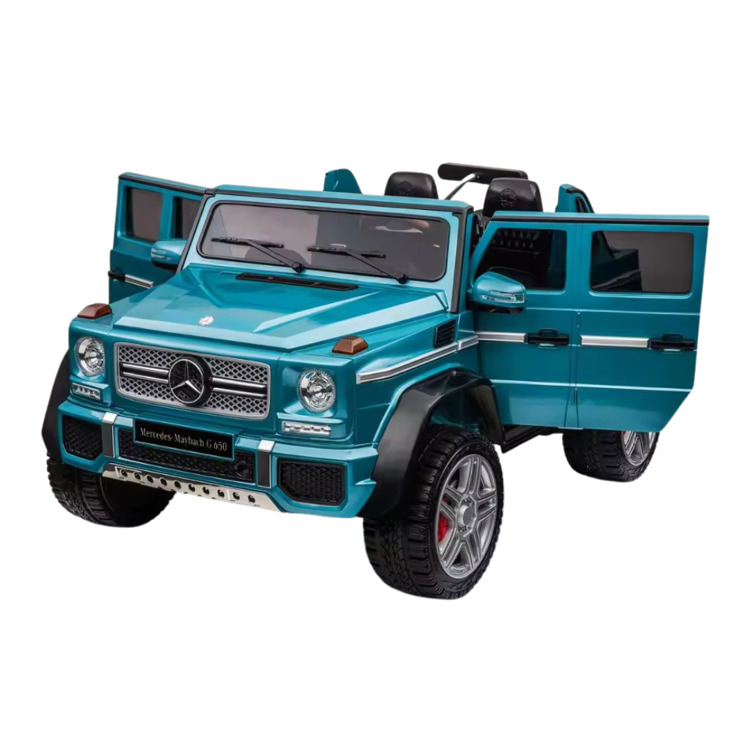 Electric Ride On Toy Car Mercedes-Benz Maybach G650 12V, Blue, With Remote Control