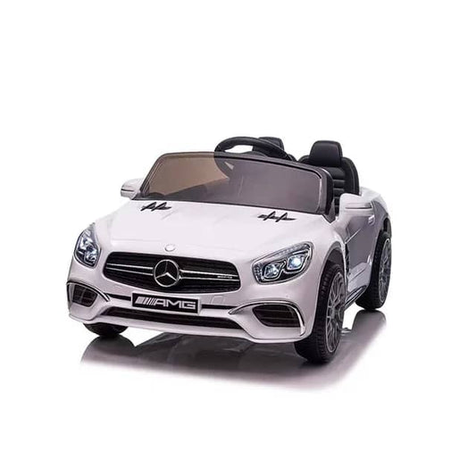 Electric Ride On Toy Car Mercedes-Benz SL65 AMG XMX602B 12V, White, With Remote Control