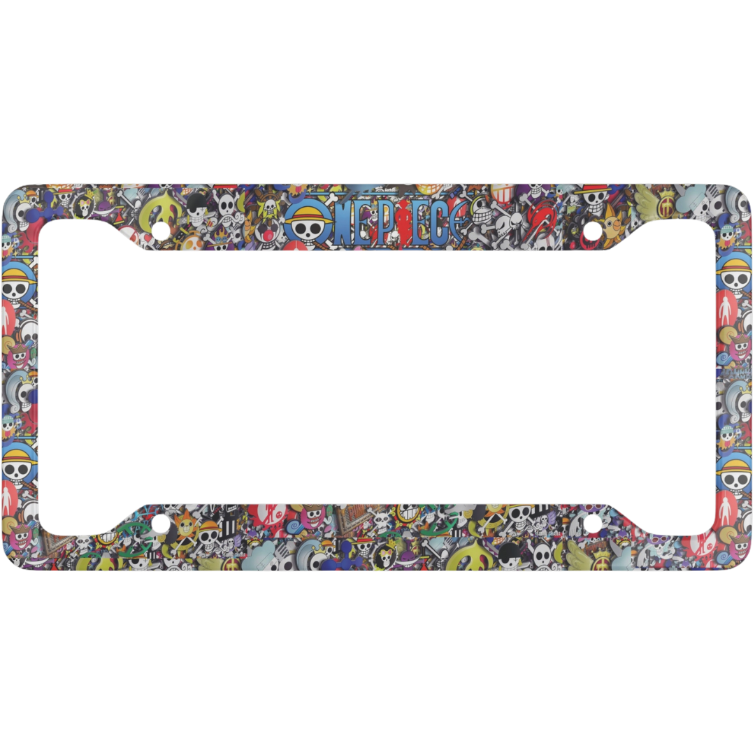 One Piece Pirate Jolly Rogers License Plate Frame