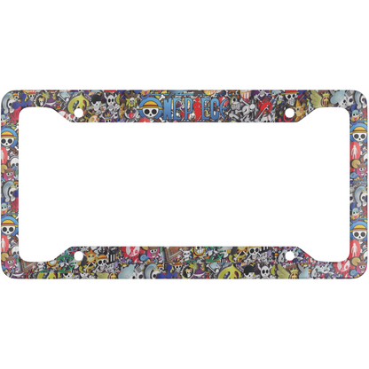 One Piece Pirate Jolly Rogers License Plate Frame