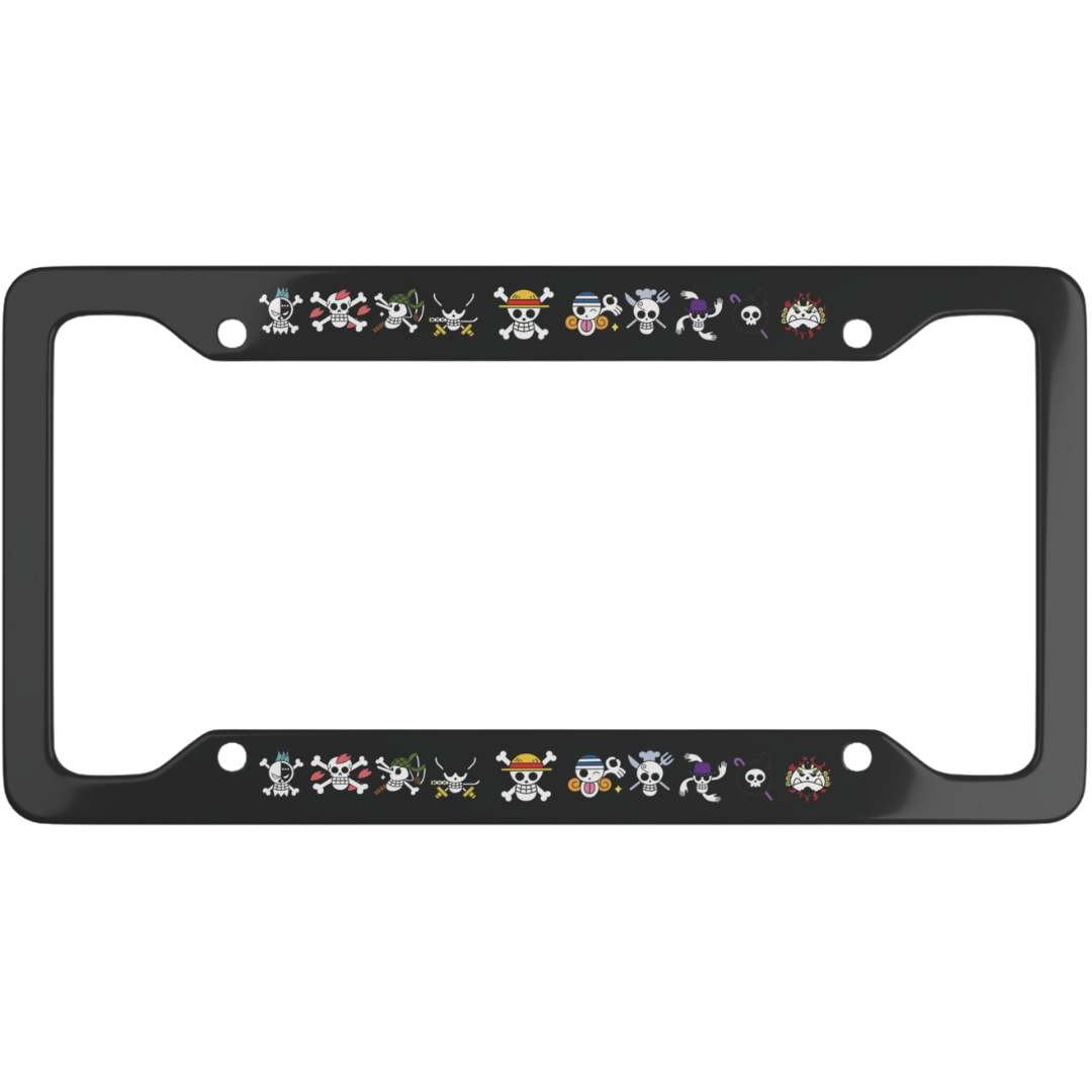 One Piece Jolly Roger License Plate Frame